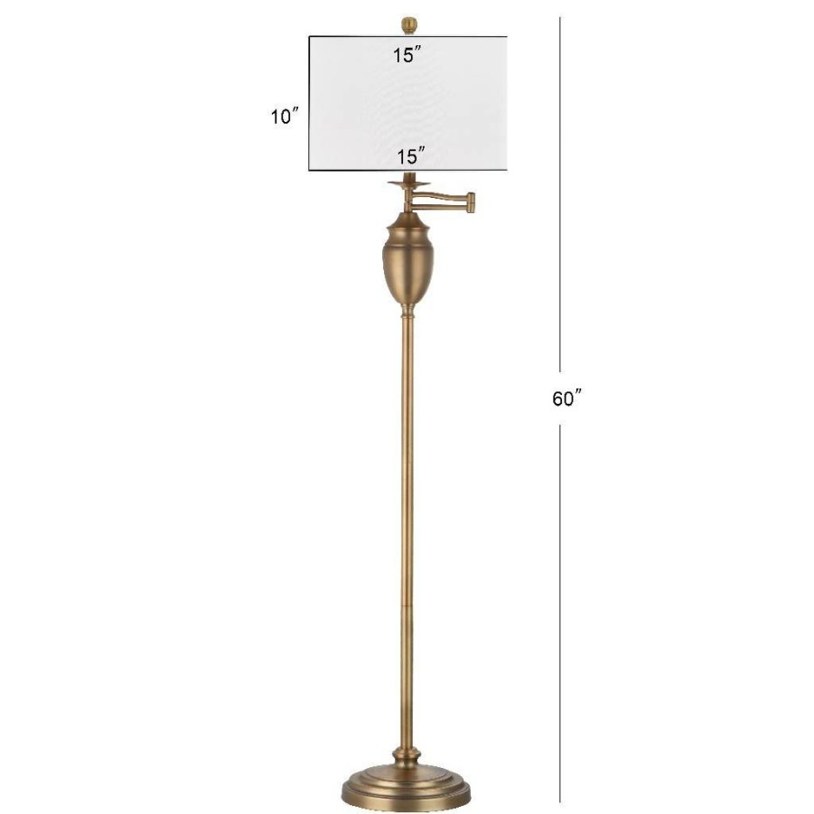 Lamps * | Best Sellers Antonia 60-Inch H Floor Lamp Safavieh Lit4336A