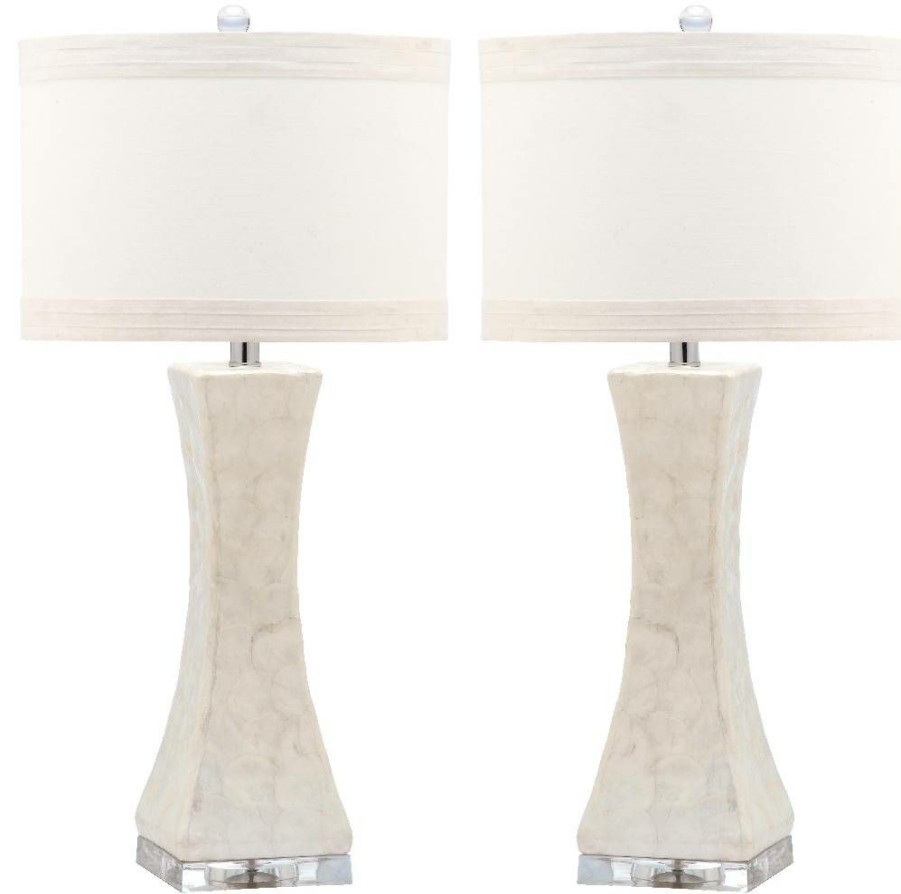 Lamps * | Sale Shelley 30-Inch H Concave Table Lamp (Set Of 2) Safavieh Lit4146A-Set2