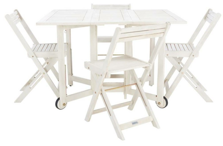 Furniture * | Hot Sell Arvin Table And 4 Chairs Safavieh Pat7001D