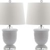 Lamps * | Excellent Quality Shoal 23-Inch H White Table Lamp (Set Of 2) Safavieh Lit4252B-Set2