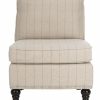 Living Furniture * | Featured Randy Slipper Chair In Flax Beige/Espresso Safavieh Mcr4584E