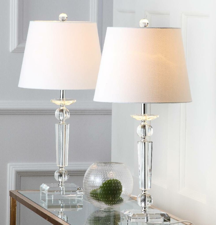 Lamps * | Closeout Sale Imogene 24-Inch H Crystal Table Lamp (Set Of 2) Safavieh Lit4104A-Set2