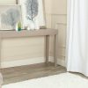 Living Furniture * | Best Price Kayson Mid Century Scandinavian Wood Console Tale In Grey Safavieh Fox4204B