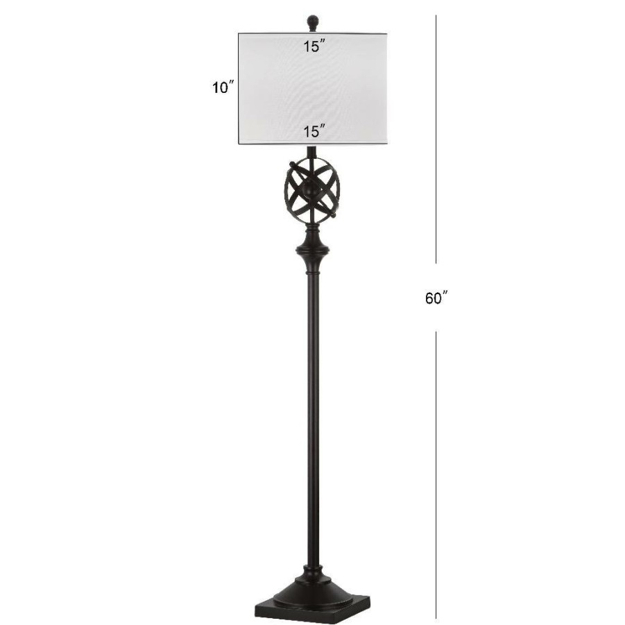 Lamps * | Promotion 60-Inch H Franklin Armillary Floor Lamp Safavieh Lit4328A