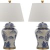 Lamps * | Best Sale Shanghai 29.5-Inch H Ginger Jar (Set Of 2) Safavieh Lit4173A-Set2