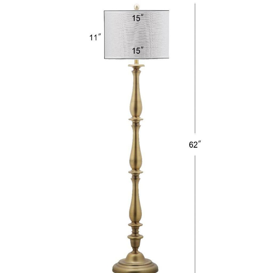 Lamps * | Best Price Isannah 62-Inch H Candlestick Floor Lamp Safavieh Lit4326A