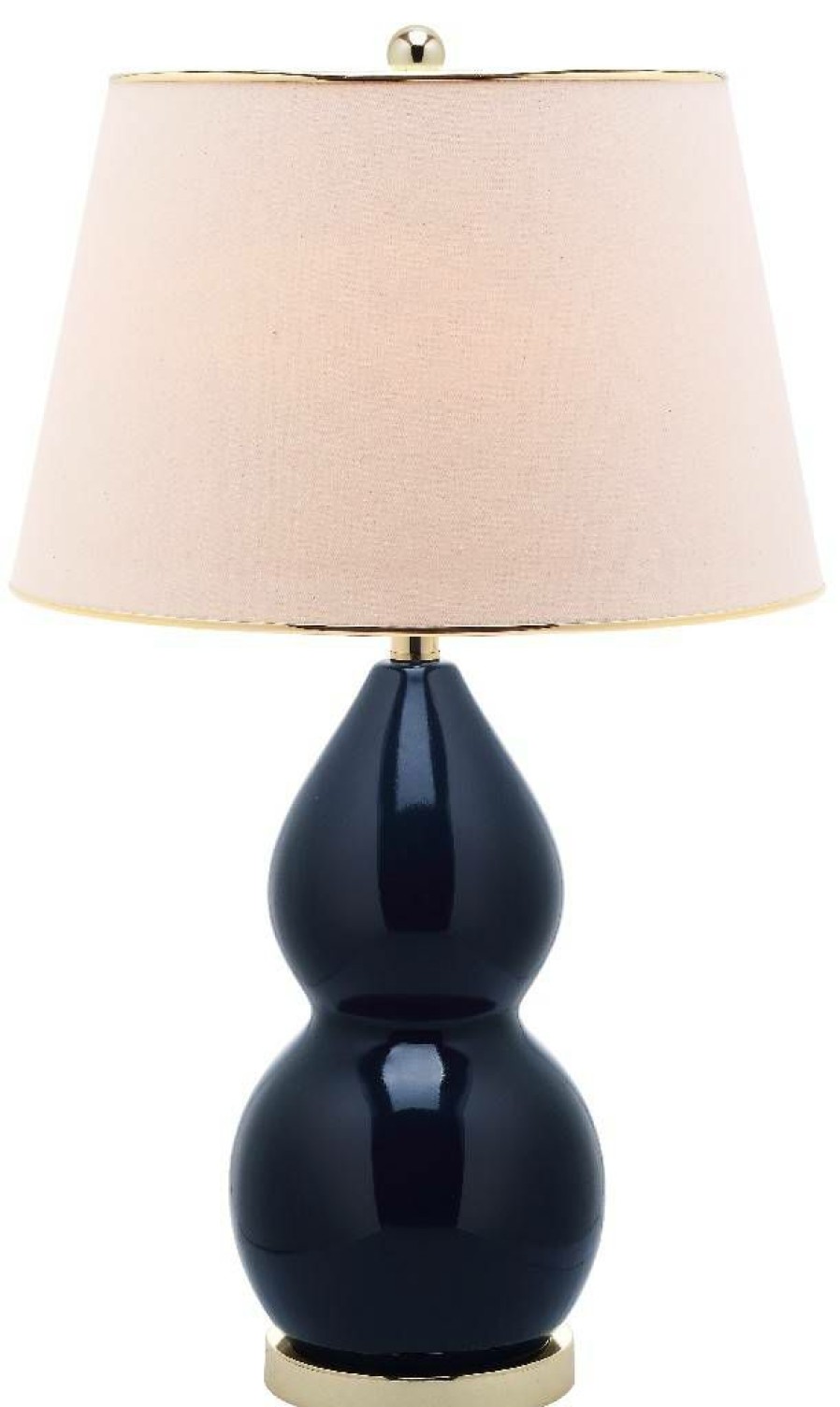 Lamps * | Sale Jill 26.5-Inch H Double- Gourd Ceramic Lamp Safavieh Lits4093B