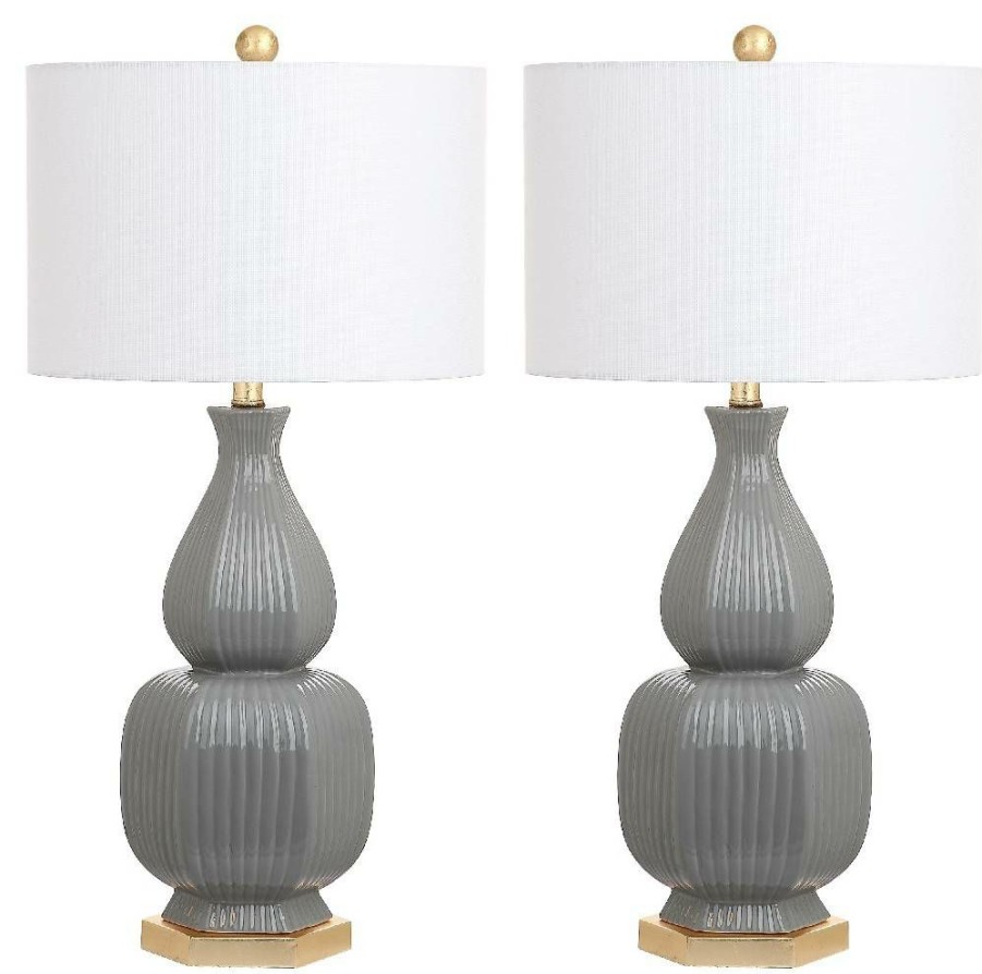 Lamps * | Flash Sale Cleo 31.5-Inch H Table Lamp (Set Of 2) Safavieh Lit4512A-Set2