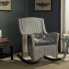 Living Furniture * | Clearance Sale Aria Rocking Chair In Antique Grey Safavieh Sea8036A