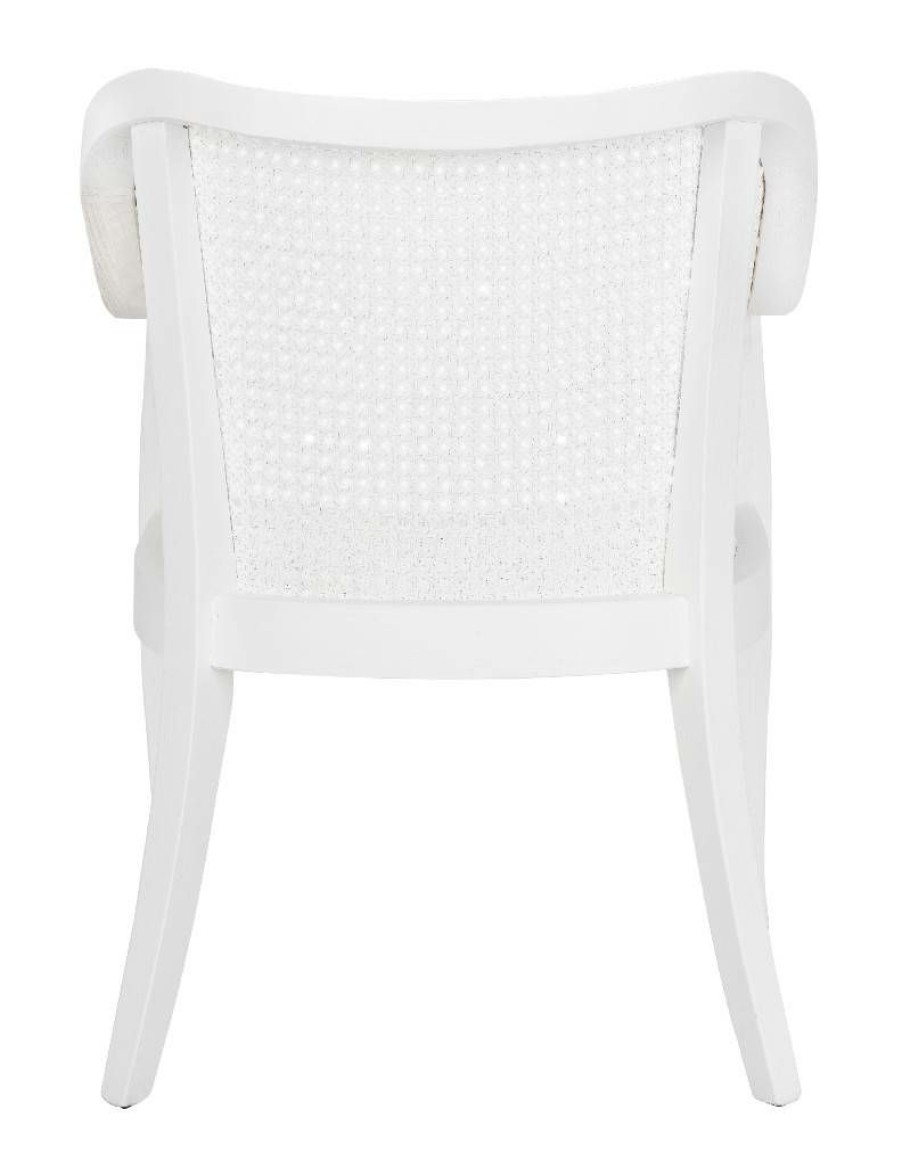 Furniture * | Promotions Maika Dining Chair In White Safavieh Dch9500A