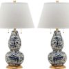 Lamps * | Best Price Color Swirls 28-Inch H Glass Table Lamp (Set Of 2) Safavieh Lit4159A-Set2