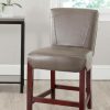 Furniture * | Crazy Deals Ken Counter Stool In Clay/Cherry Mahogany Safavieh Hud8202B