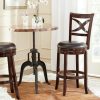 Furniture * | Hot Sell Santino Swivel Bar Stool In Sierra Brown/Brown Safavieh Fox7013A