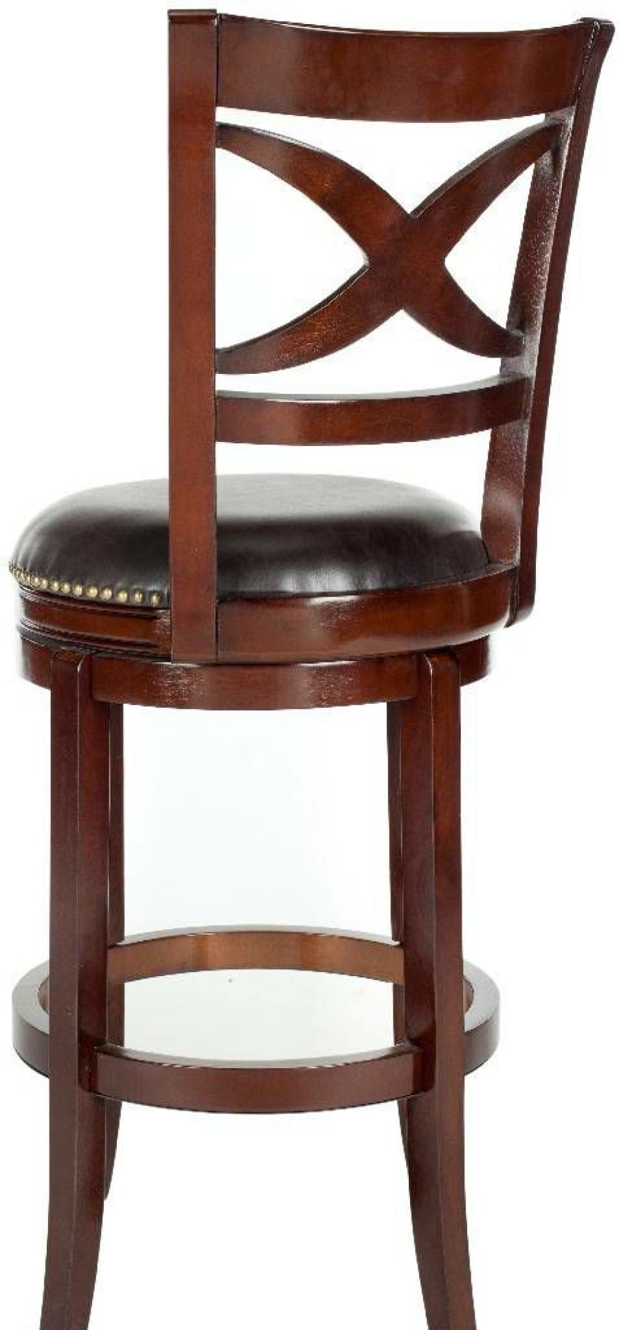 Furniture * | Hot Sell Santino Swivel Bar Stool In Sierra Brown/Brown Safavieh Fox7013A