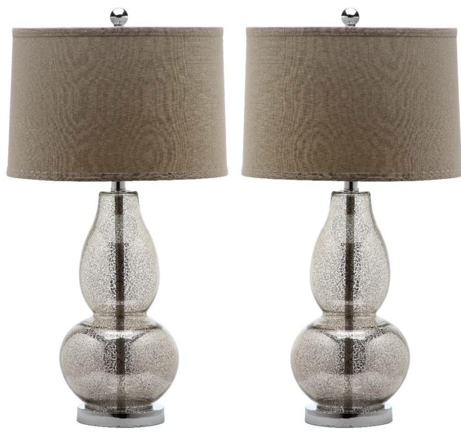 Lamps * | Sale Online Mercurio 28.5-Inch H Double Gourd Lamp (Set Of 2) Safavieh Lit4155D-Set2