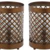 Lamps * | Sale Borden 11.5-Inch H Hurricane Lamp (Set Of 2) Safavieh Lit4264A-Set2